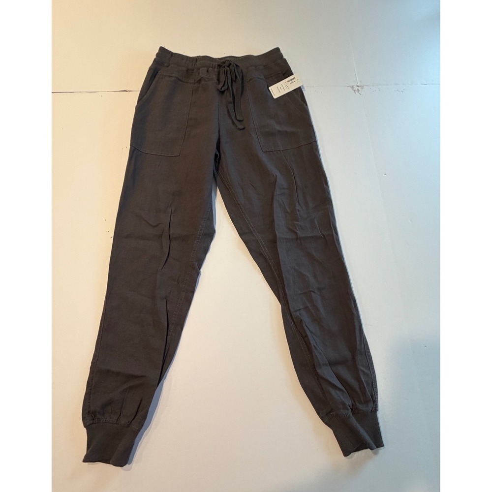 Risen Los Angeles Dark Grey Drawstring Jogger Pants Womens Small NWT